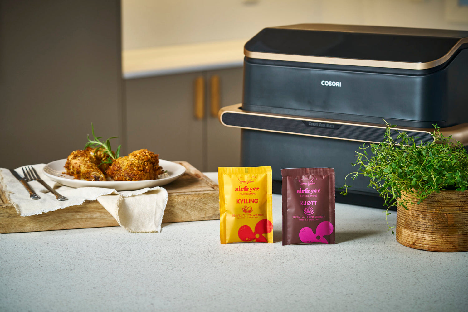 Markedets første kryddermiks, spesialutviklet for airfryer!