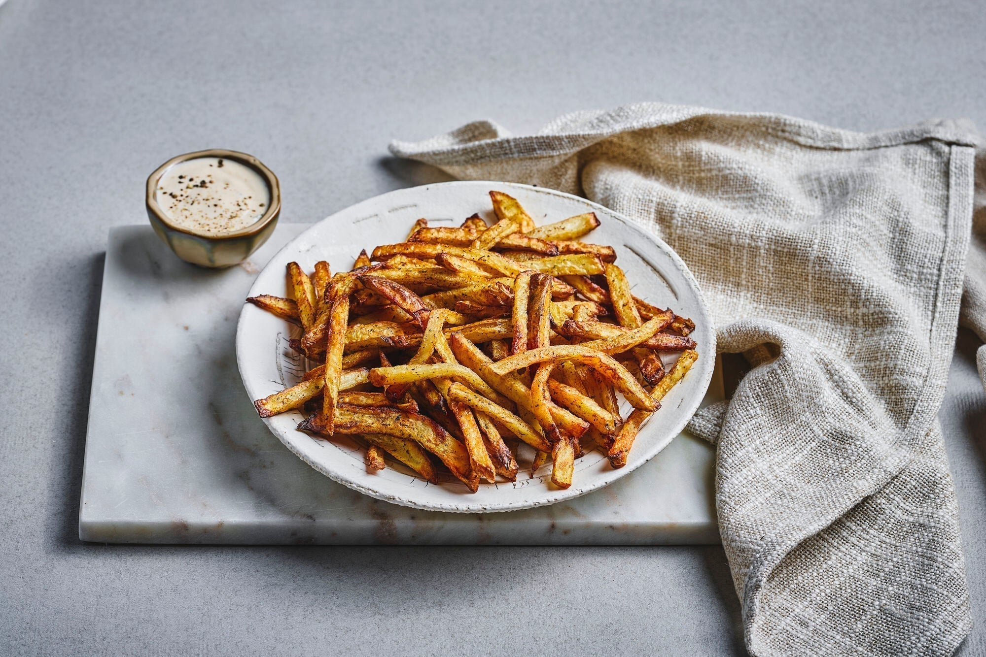 Gyllenbrune og sprø fries