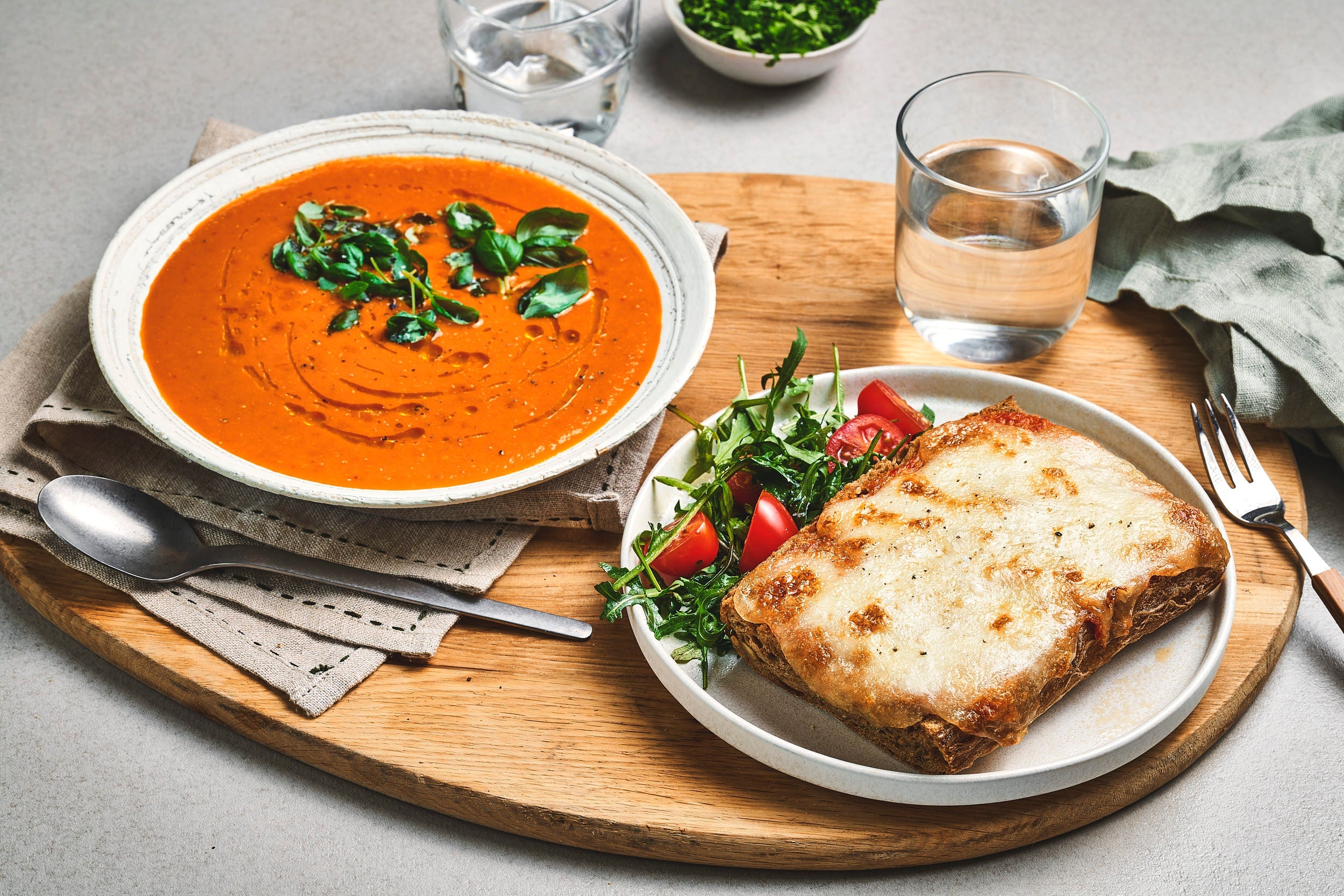 Bakt tomatsuppe | Pizzatoast