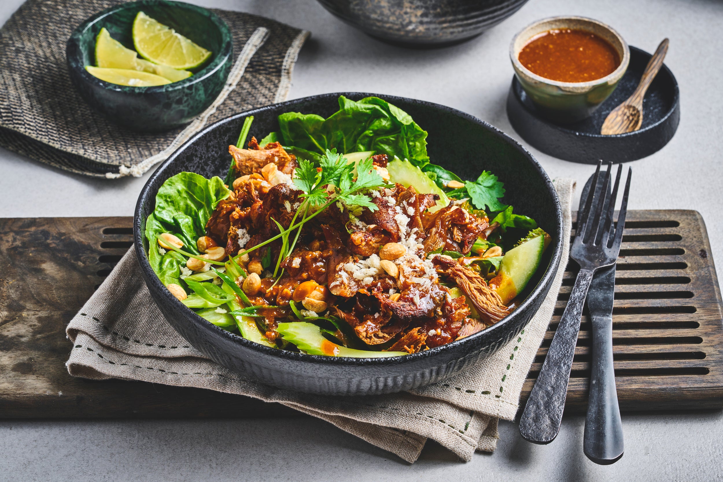 Crispy duck salat