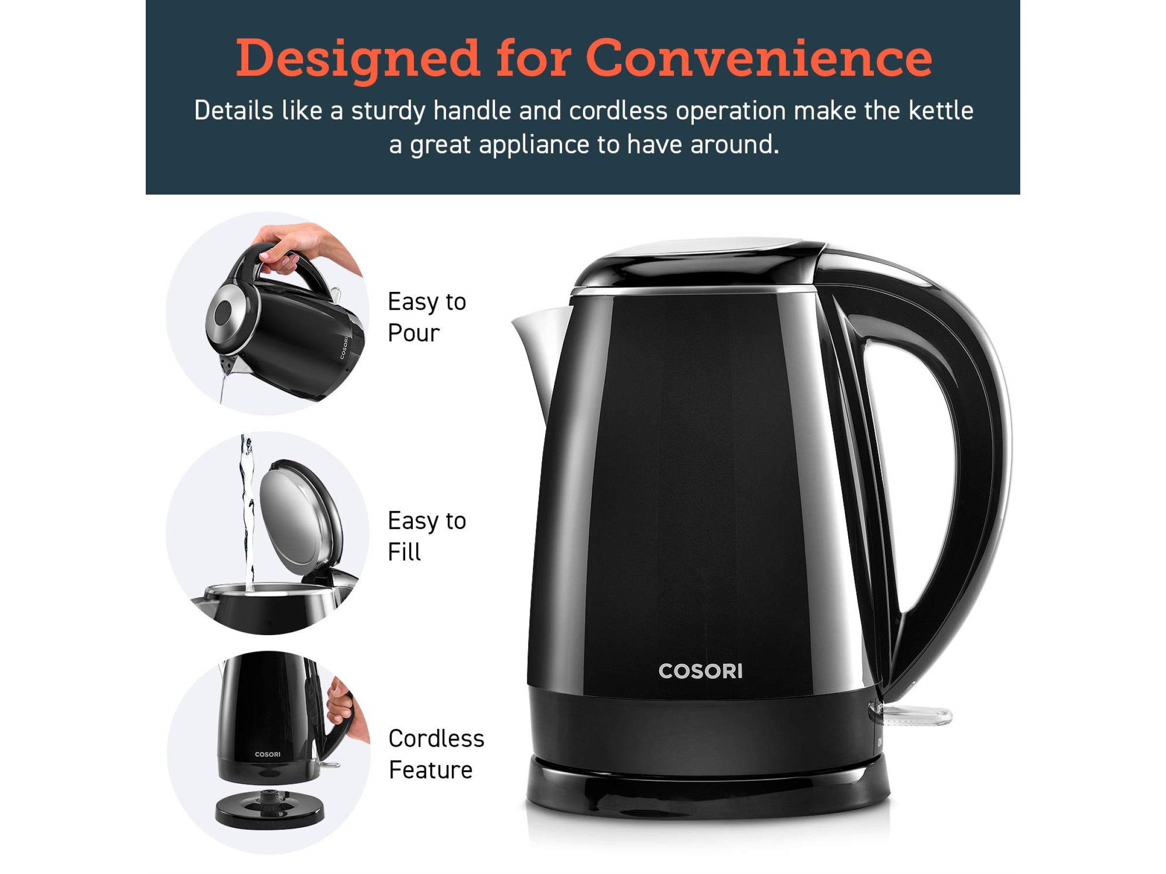 Cosori Electric Double Wall Kettle